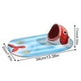 thumbnail image 3 of BIZHUA Ceramic Koi Fish Lucky Serving Platter, Handmade Asian Style Dish for Sushi and Appetizers, Traditional Snack Tray for Party, 3 of 7