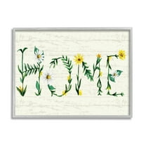 Stupell Industries Home Country Greeting Blissful Daisy Floral Typography, 11 x 14, Designed by Kate Eldridge