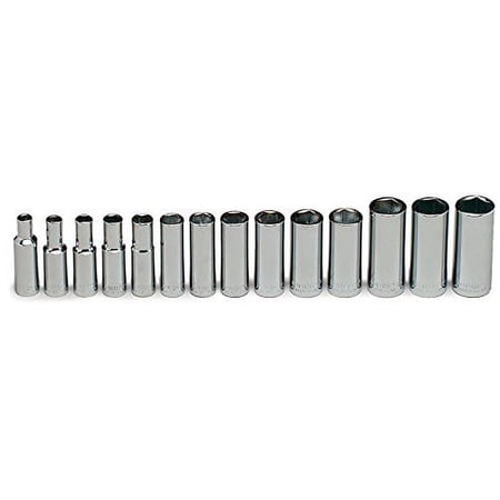 UPC: 0076799003553 | Wright Tool 14 Piece Deep Metric Socket Sets  3/8 in  6 Point – 1 SET (875-355)