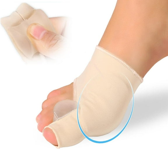 Domqga Bunion Corrector for Women and Men, Bunion Pads  Big Toe Straightener Foot Support Sleeve with Gel Pad, Hallux Valgus Corrector for Day and Night
