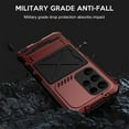 thumbnail image 3 of SaniMore for Samsung Galaxy S23 Ultra 2023 Case, Heavy Duty Protective 3-layer with Wireless Charing Hidden Kickstand Military-grade Anti-drop Shockproof Rugged Cover for Galaxy S23 Ultra, Red, 3 of 7