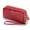 Burgundy, variant on Genuine Leather Women Wallet Long Zipper Wristlet Bag Fashion Crocodile Lady Clutch Coin Purse Mobile phone bag Money Clip