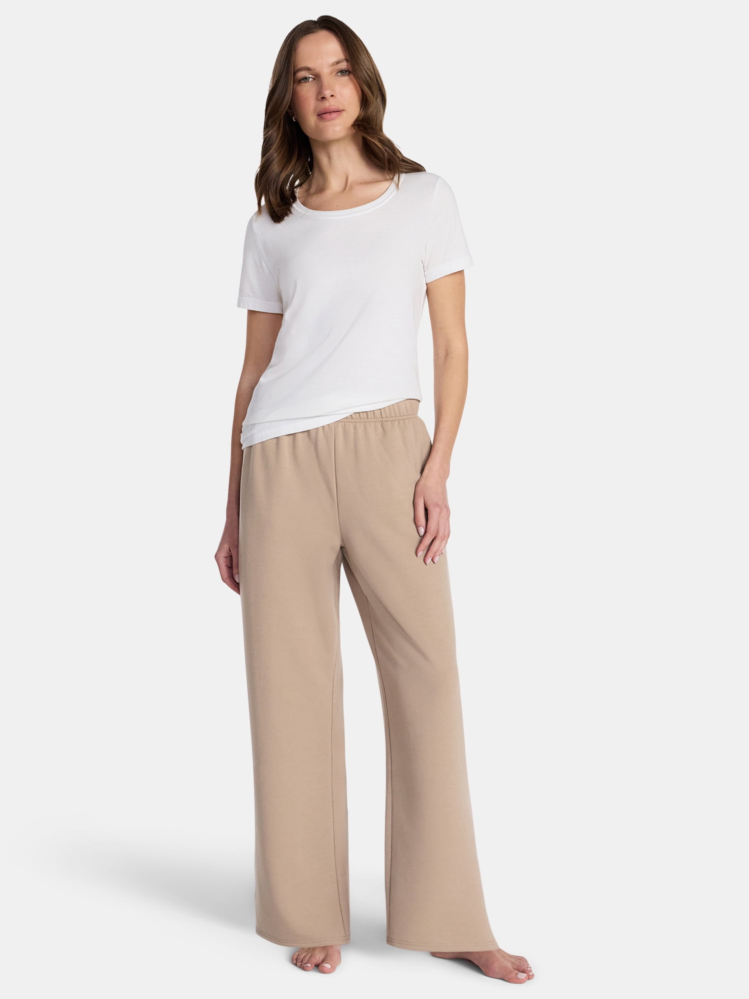 Women’s Halloween Printed Foldover Waistband French Terry Lounge Pants, 29" Inseam, Sizes XS–3X