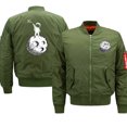 thumbnail image 3 of Ropa con estampado de astronauta de dibujos animados en la luna, chaqueta de estilo hip hop con personalidad, traje de vuelo con bolsillo de otoño, ropa de calle holgada y moderna para hombre, 3 of 5
