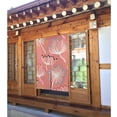 thumbnail image 2 of XMXT Japanese Noren Doorway Room Divider Curtain,Pink Dandelion Print Restaurant Closet Door Entrance Kitchen Curtains, 34 x 56 inches, 2 of 7