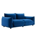 thumbnail image 2 of Modway Copious Performance Velvet Loveseat in Navy, 2 of 7