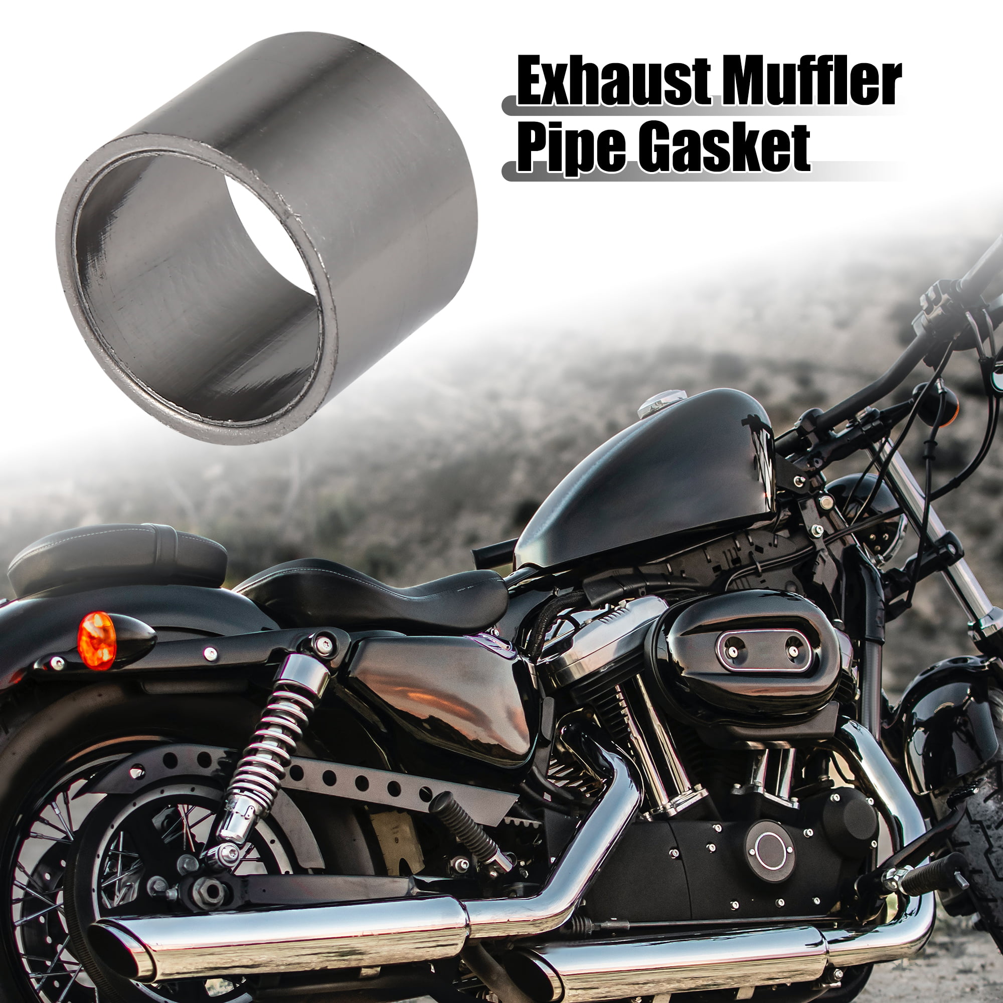 Unique Bargains 32mm ID 38mm OD Motorcycle Exhaust Muffler Pipe