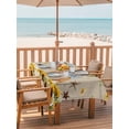 thumbnail image 2 of Outdoor Tablecloths with Umbrella Hole & Zipper, Sunflowers Dog Tablecloth Rectangle 60x84 Inch, Spring Watercolor Floral Stars on Linen Waterproof Table Cloth, Patio/Pool/Picnic Table Covers, 2 of 8