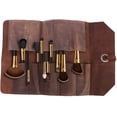 thumbnail image 3 of Leather Tool Pouch, Full Grain Cowhide Leather Organizer, Tools, Leather Roll Up Pouch, 3 of 5