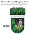 thumbnail image 7 of HELLHERO Elastic Fabric Toilet Seat Covers Set for Hotel, Adjustable Washable Machine Washable, Stays in Place, 17"x21", Gift Snowman Joy, 7 of 7