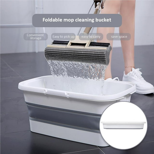 braveheart Seau Pliable Godet en Plastique Portable Pliant Panier de Rangement avec Poignée