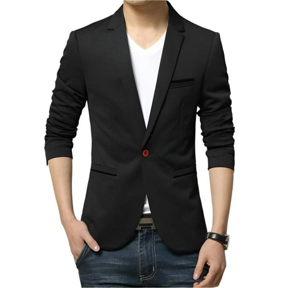 KRE Prime Men One Button Slim Fit Blazer