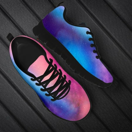 

Galaxy 3D Print Women Mesh Sneakers Light Comfortable Flat Sport Jogging Running Casual Shoes Breathable Walk Footwear Lace up
