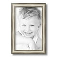 thumbnail image 2 of ArtToFrames 8" x 14" Antique Silver Panel Picture Frame, 8.5x14 inch Silver Wood Poster Frame (WOM-4760), 1 Pack, 2 of 6