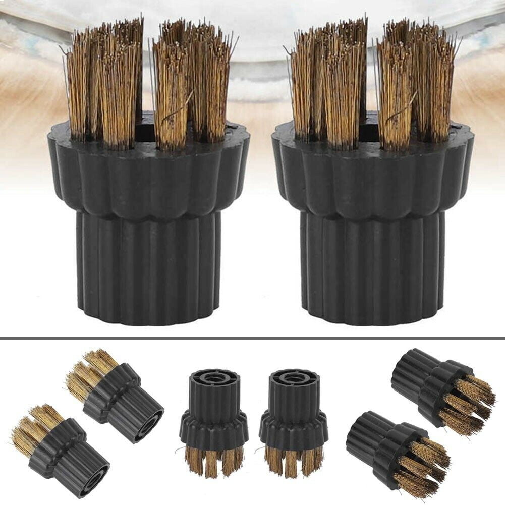 2pcs Steam Cleaner Brass Brush Head Replacement Parts Fit For Steam Mop