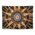 thumbnail image 5 of PRATYUS  Orange Sun and Moon Tapestry Wall Hanging, Indie Hippie Mandala Cool Wall Tapestries, Aesthetic Tapestry for Bedroom Living Room Dorm (Orange, Multi Size) Painting, 5 of 6