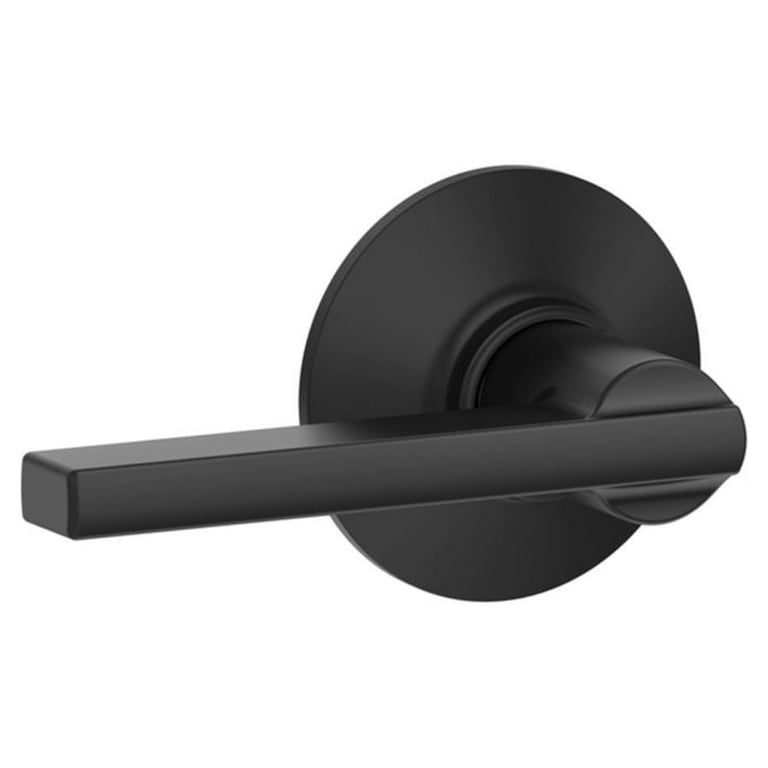 Schlage Latitude Matte Black Passage Lever Right or Left Handed Schlage Latitude Matte Black Passage Lever Right or Left Handed