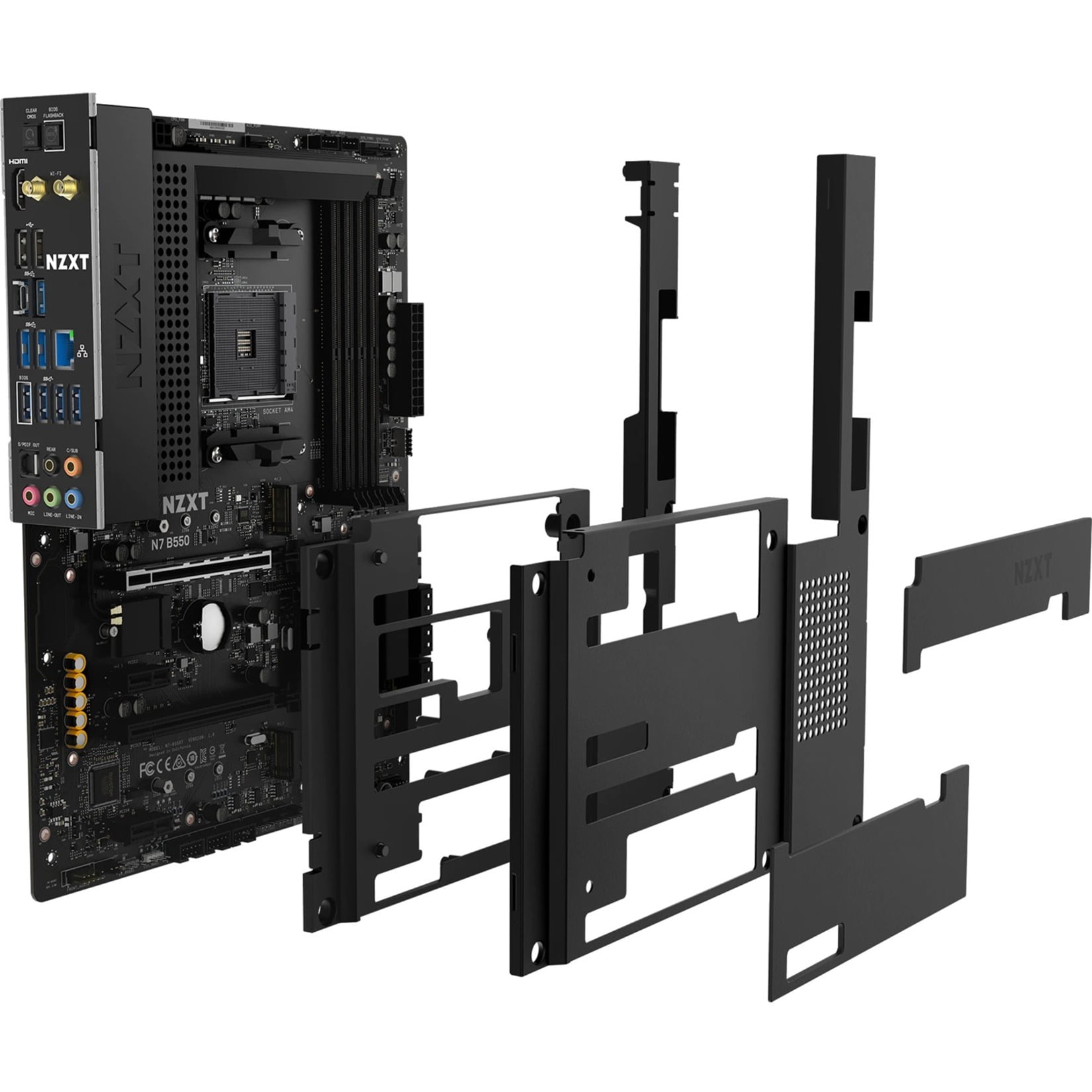 NZXT N7 Gaming Desktop Motherboard, AMD B550 Chipset, Socket AM4