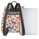 thumbnail image 3 of Balery Flowers Birds And Butterflies Mochila de Cuero para Mujeres, Gran Capacidad, Bolsa de Viaje Multifuncional, Mochila de Cuero y Bolsa de Hombro para Mujeres, 3 of 4