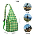 thumbnail image 3 of Urban Checkered Sling - Contemporary Plaid Pattern Crossbody Bag (Streetwear Inspired, Lightweight), 3 of 4