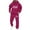 Hot Pink, variant on Aihuaihua Jesus Sweat Suits for Men Christian Letter Print Fall Winter Outfit Religious Pullover Hoodie Sweatshirt and Jogger Trackpant Tracksuit 2 Pieces Set Dark Gray M