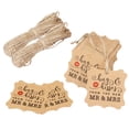 thumbnail image 1 of Miangastore Hanging Gift Bag Labels Kraft Paper 100Set 2.5x2.5x0.004in, 1 of 9