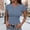 W10-Blue, variant on Womens Tops Slim Fit Short Sleeve Crew Neck T Shirt Stretchy Solid Color Tee Handsome Wear Xl Red