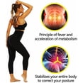 thumbnail image 5 of Pantalones deportivos para mujer, pantalones cortos deportivos negros de cintura alta para acelerar la sudoración, levantar los glúteos, conseguir un vientre plano, anticelulítico, para, 5 of 5