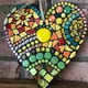 thumbnail image 4 of Resina en forma de corazón Escultura Cuarto de baño Decoración de la pared rústica Arte de la boda Decoración de artesanía Jardín Yard Patios Destacados para el hogar Regalos seitruly  HA028549-00B, 4 of 7