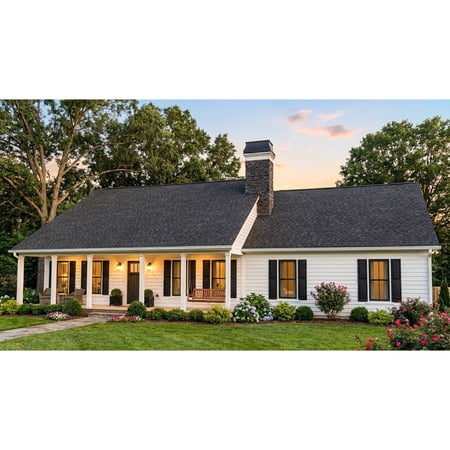 The House Designers: THD-4309 Builder-Ready Blueprints to Build a Split-Bedroom Ranch House Plan with Slab Foundation (5 Printed Sets)