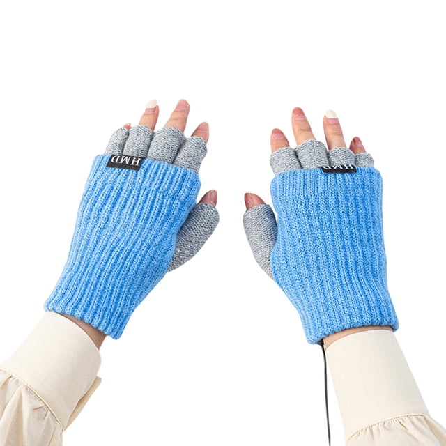 Bearachild guantes sin dedos otoño a prueba de viento mantenimiento del calor calefacción eléctrica recargable mitones de oficina en casa protector Type2 NO2 Bearachild HA011767-04