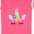 thumbnail image 4 of Inktastic Unicorn Face Girls Baby Bodysuit, 4 of 5
