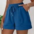 thumbnail image 2 of Daznico Women's High Waist Summer Shorts - Loose Fit Breathable with Drawstring & Pockets, Comfortable Casual 2025,for Size S, 2 of 5