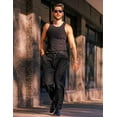 thumbnail image 6 of COOFANDY Men Straight Leg Dress Pant Lightweight Elastic Waist Pant with Pockets, 6 of 9