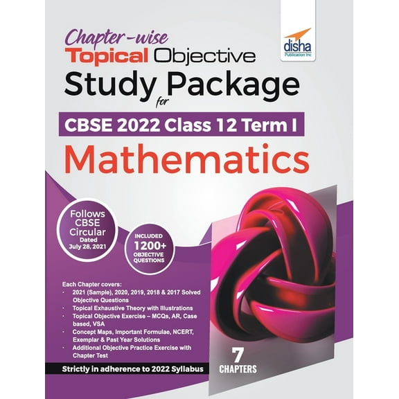 Chapter-wise Topical Objective Study Package for CBSE 2022 Class 12 Term I Mathematics, (Paperback)