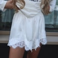 thumbnail image 5 of Women Silk Lace Shorts Low Rise Shorts Lounge Half Slip Pj Bottoms French Knickers, 5 of 9