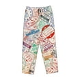 thumbnail image 4 of Haiem Passport Stamp Women's Pajama Pants Ultra Lightweight Pjs Bottoms Sleepwear Bottom Pants With Pocket Drawstring-X-Large, 4 of 9