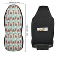 thumbnail image 3 of Cute mushroom girl autumn pattern Car Seat Covers Pack of 2 Universal Front Seat Protective Cover, 3 of 5