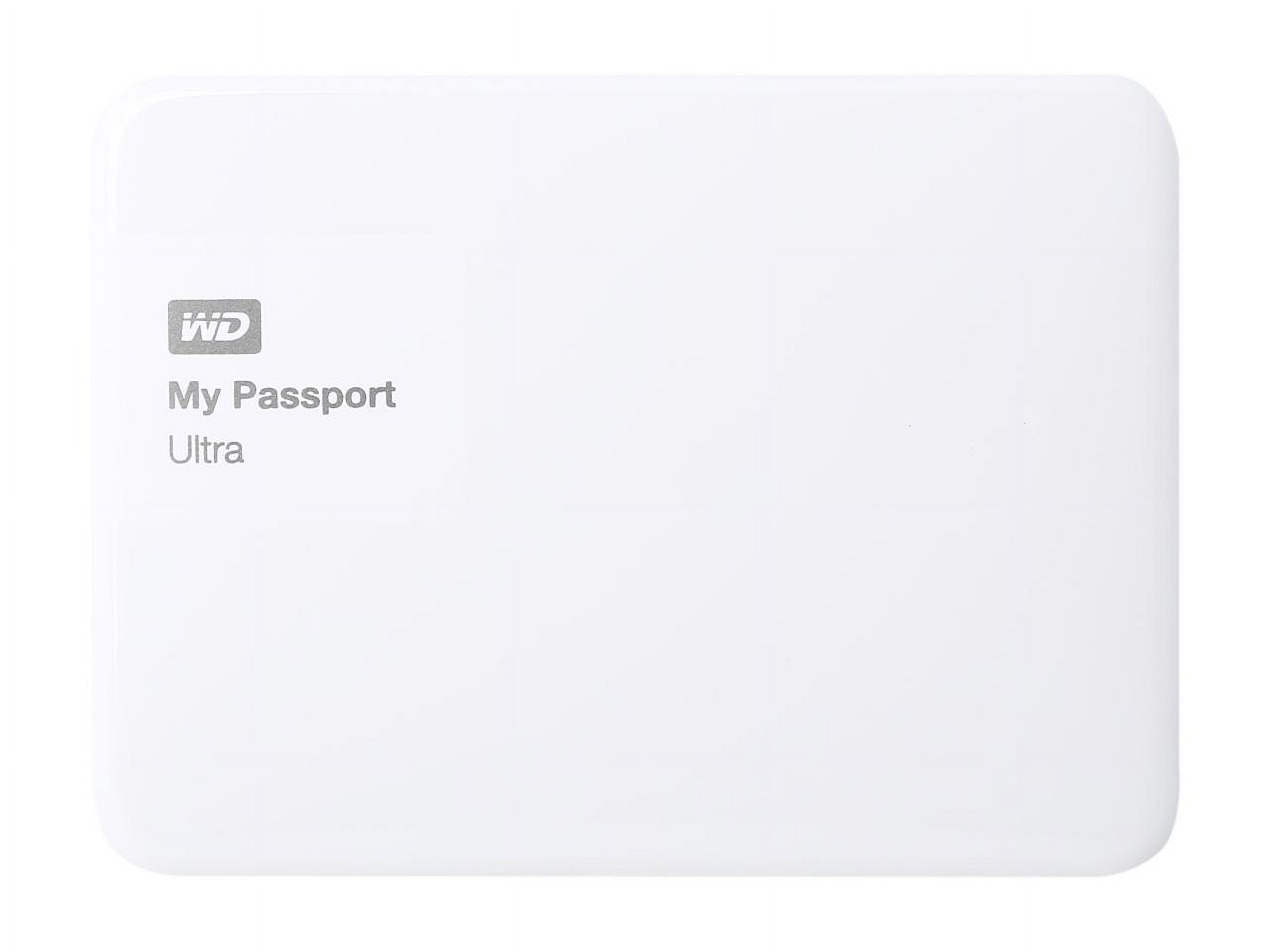 WD My Passport Ultra WDBGPU0010BWT-NESN 1 TB Portable Hard Drive, External, Brilliant White - image 2 of 5