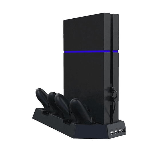 The Perfect Part PS4 Cooling Station with Controller Charging Docks & 3 USB Hub Ports
