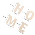 thumbnail image 4 of Phenofice 4Pcs Craft Letters Small for Wall Decor Home Decoration Beige Wood Style, 4 of 8