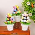 thumbnail image 4 of LEFTHIGH Home Easter Egg Potted Tree Decor Colorful Mini Tabletop Ornament for Holiday Party Home Desk Shelf Mantel Decoration Compact Easy to Use Festive Gift Home Decor, 4 of 4