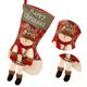 thumbnail image 2 of Cateissary 6 uds calcetines de Navidad de arpillera grandes calcetines de Navidad de yute bolsa de regalo de vacaciones adornos hogar chimenea decoración Kits de decoración para fiestas No.02 Cateissary HA000916-02B, 2 of 6