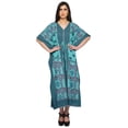 thumbnail image 1 of Moomaya Caftan pour Femmes Grande Taille Tenue d'Été Sortie de Plage Kimono Robe Caftan, 1 of 6
