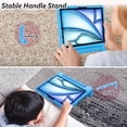thumbnail image 5 of TECH CIRCLE Kids Case for iPad Air 13 inch M2 2024,iPad Pro 13" Case 2024,Lightweight Shockproof Rugged EVA Kids Friendly Handle Kickstand Child Proof Protective Kids Case with Pencil Holder,Blue, 5 of 6