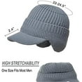 thumbnail image 2 of Joyhnny Cozyhead Beanie, Johnny Cozy Head Beanie, Winter Beanie with Brim,Men Warm Ear Protection Knitted Hat, 2 of 7