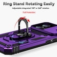 thumbnail image 4 of AIR-Case Designed for iPhone 16 5G, iPhone 16 Case with Camera Cover & Kickstand Military Grade Shockproof Heavy Duty Protective Phone Case for iPhone 16, 4 of 4