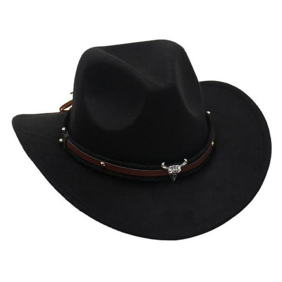 Sombrero de vaquero occidental para cosplay, playa, niños, senderismo, pesca, disfraces, fiesta, camping. Negro