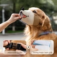 thumbnail image 3 of 2PCS Cute Funny Dog Muzzles - Adjustable Breathable Gentle Cloth Dog Mouth Cover for Anti-Barking, Size S, 3 of 5