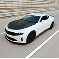 thumbnail image 6 of Ikon Motorsports Compatible with 16-18 Chevrolet Camaro SS Model Only AC Style Front Bumper Lip Black PU, 6 of 8